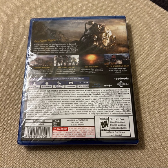 Fallout 76 PS4 (Brand New Factory Sealed US Version) PlayStation 4,PlayStation 4 - Picture 2 of 3